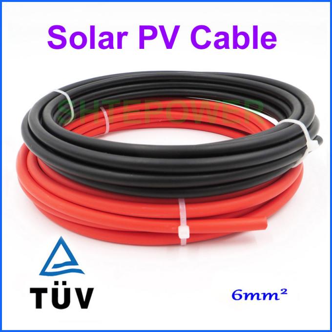cabo fotovoltaico TUV da C.C. do cabo do picovolt E cabo solar da certificação 6mm2 /4mm2 picovolt do UL